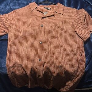 Men's Rust Patterned Shirt